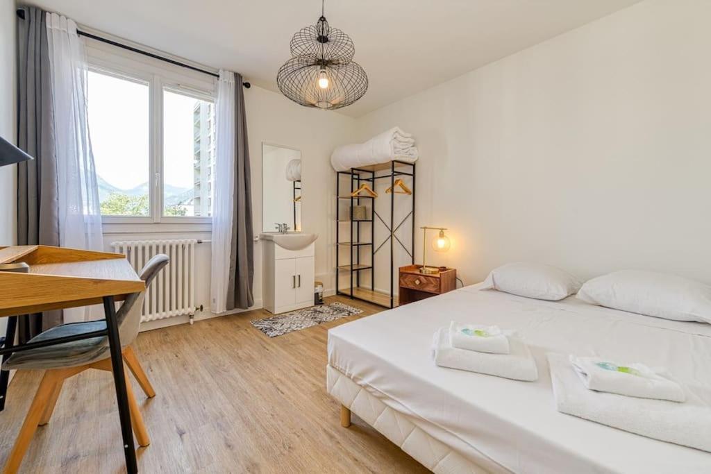 Haut Standing, 4 Ch Dont 2 Sdb Prive, Clim, Fibre Grenoble Buitenkant foto